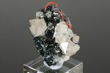 Beta Quartz Crystals on Lustrous Bladed Hematite - England #175430-3
